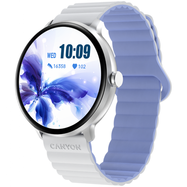 Canyon SW-69 Sports Smartwatch White-Blue