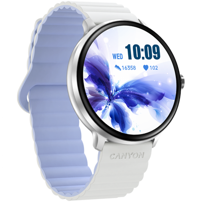 Canyon SW-69 Sports Smartwatch White-Blue