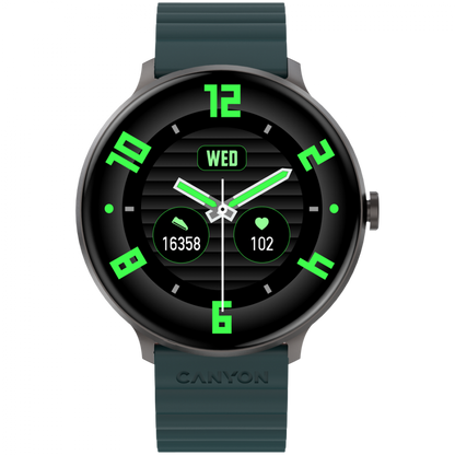 Smartwatch mit Sportfunktionen Canyon SW-69 grün-orange