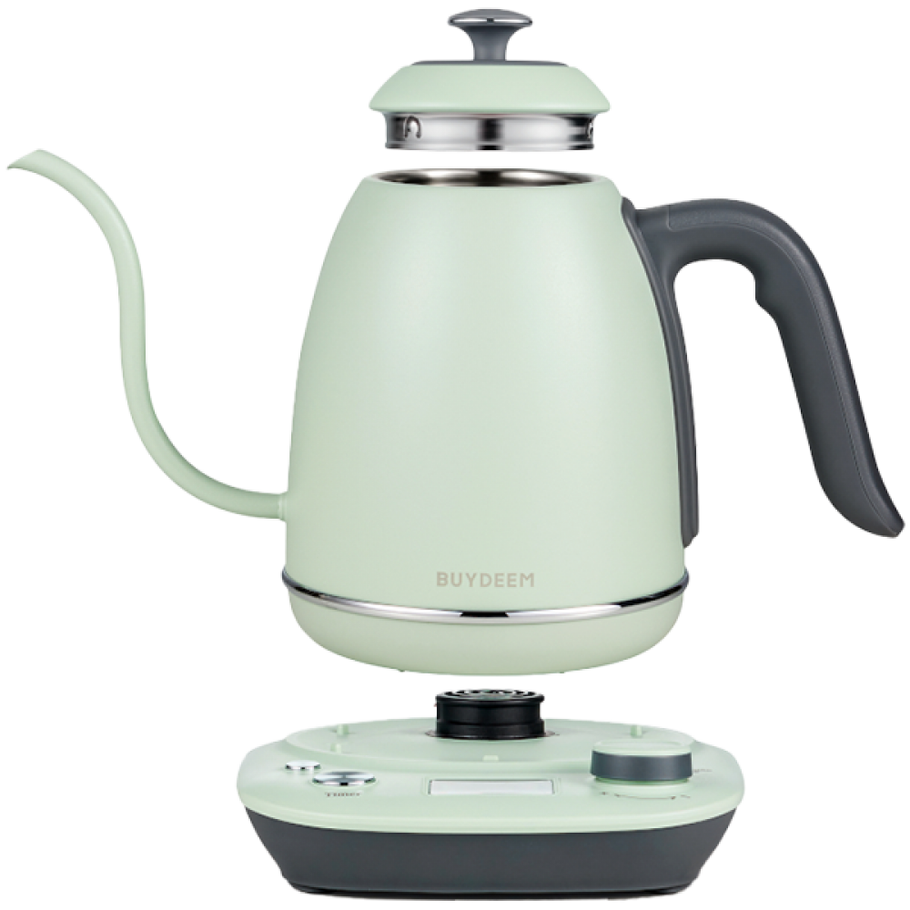 Wasserkocher gooseneck Buydeem K821 mit Temperaturregelung Pastellgrün