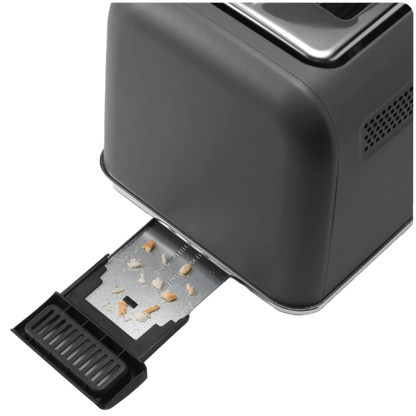 Buydeem DT730E Toaster Automatisch 9 Stufen 900W Retro Grau