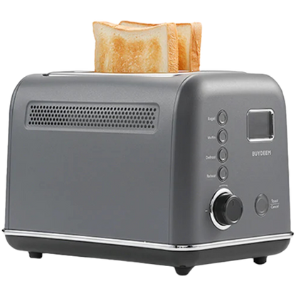 Buydeem DT730E Toaster Automatisch 9 Stufen 900W Retro Grau