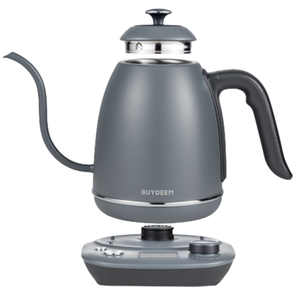 BUYDEEM K821 Gooseneck Wasserkocher mit Temperatureinstellung Ink Grey EU