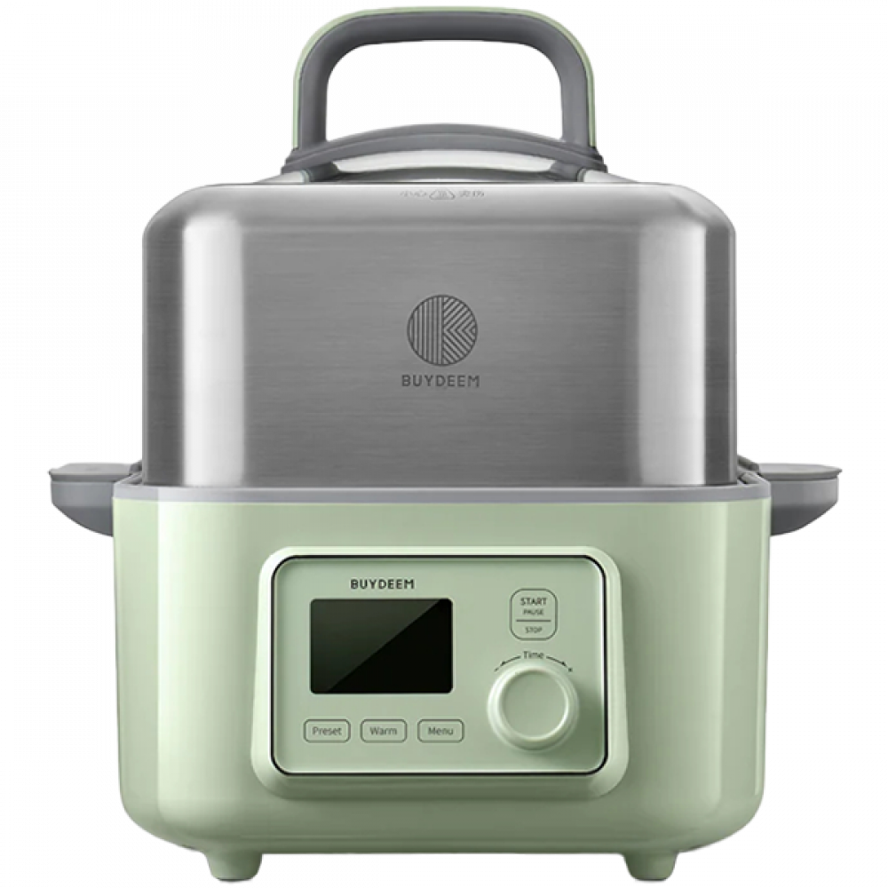 Buydeem G564 5L Electric Food Steamer, Green