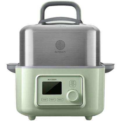 Buydeem G564 5L Electric Food Steamer, Green