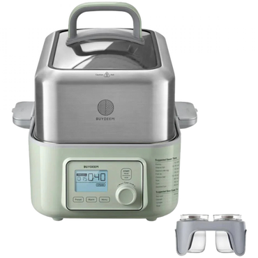 Buydeem G564 5L Electric Food Steamer, Green