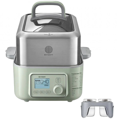 Buydeem G564 5L Electric Food Steamer, Green