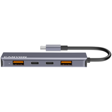 Canyon DS-18 Grey 5-in-1 USB-C Hub Docking Station