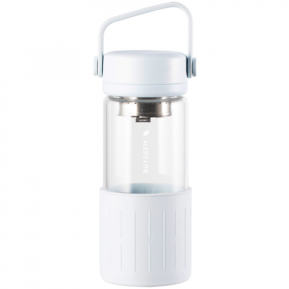Buydeem DG42 300 ml White Glass Bottle with Infuser