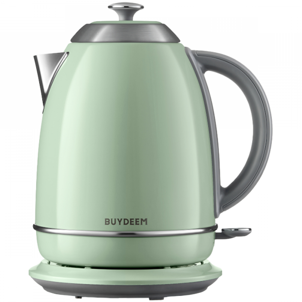 Buydeem K640 Wasserkocher 1,7l 2400W Retro Pastellgrün