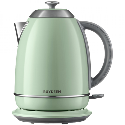 Buydeem K640 Wasserkocher 1,7l 2400W Retro Pastellgrün