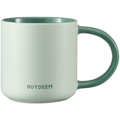 Kubek ceramiczny 300 ml Buydeem CD1018 do kawy i herbaty Pastelowy Zielony