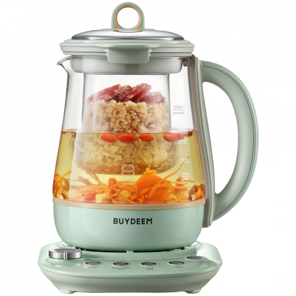 Buydeem K1594T 1200W Multifunctional Cooking Device, Green