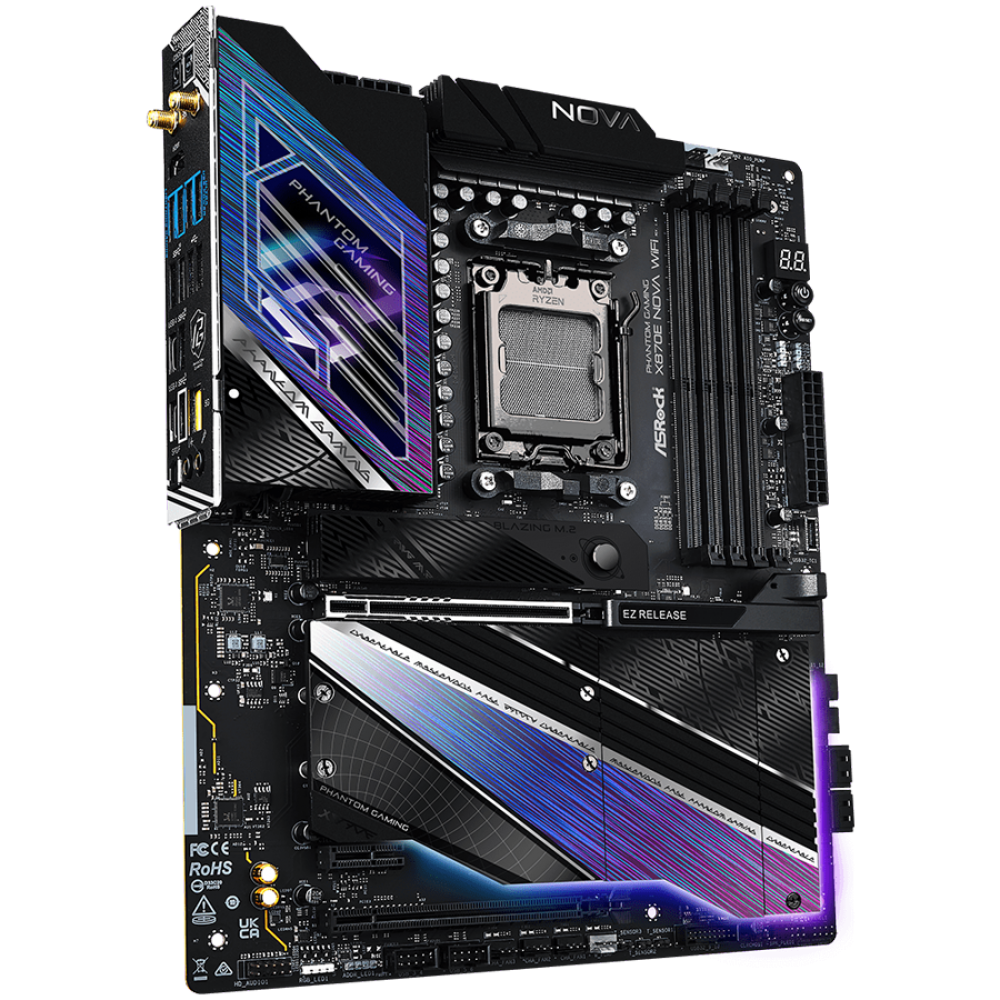 Motherboard ASROCK X870E Nova WIFI Socket AM5 DDR5 8200 MHz