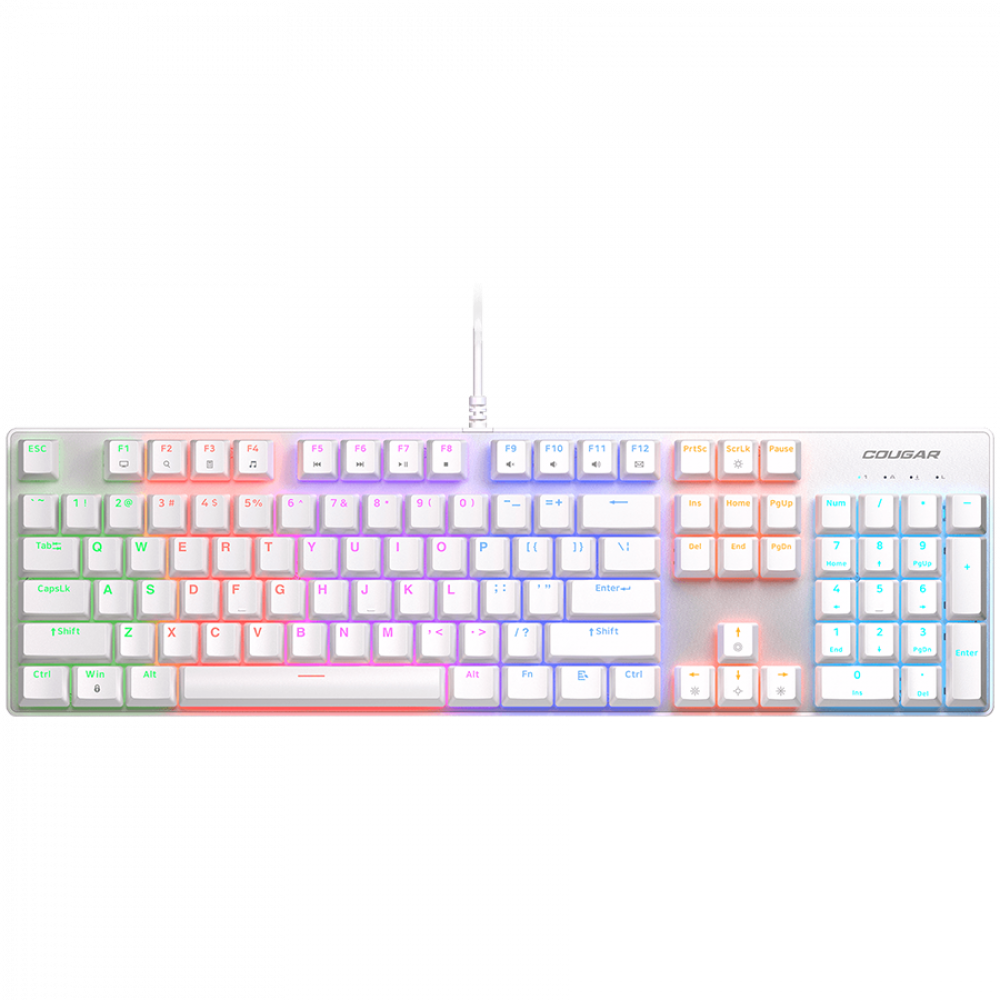 Mechanische Gaming-Tastatur COUGAR Ultimus EX kabelgebunden RGB weiß