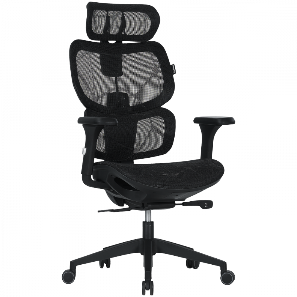 Ergonomischer Gaming-Stuhl mit Mesh-Gewebe Canyon MOCH01 schwarz