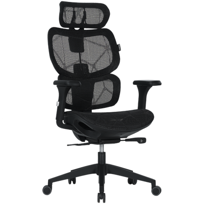 Ergonomischer Gaming-Stuhl mit Mesh-Gewebe Canyon MOCH01 schwarz