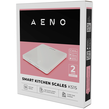 Smart Bluetooth Kitchen Scale 5 kg Aeno KS1S plastic, glass