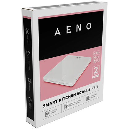 Smart Bluetooth Kitchen Scale 5 kg Aeno KS1S plastic, glass