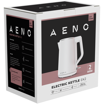 Aeno EK2 Wasserkocher 1,5 l mit Temperaturregelung weiß