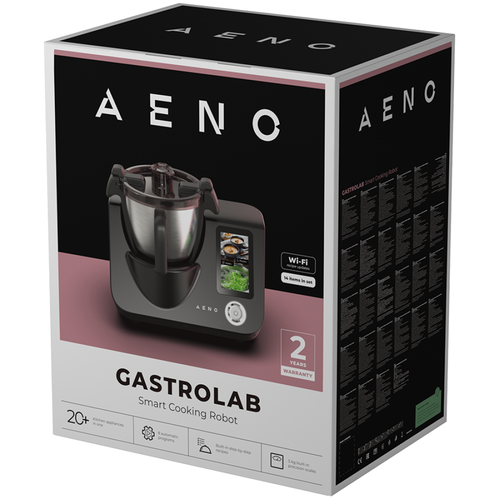 Multifunktionsroboter Smart Cooking 1000W Aeno CR1S weiß