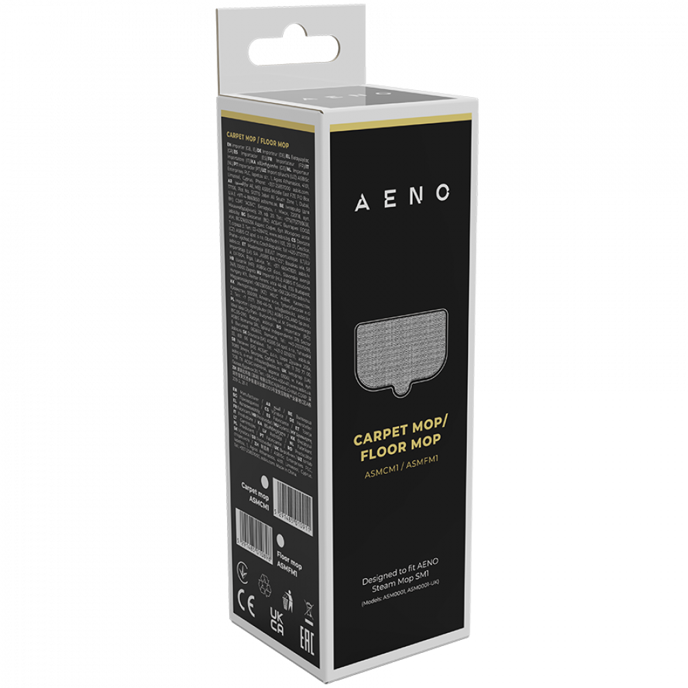 Mikrofaser-Aufsatz für Dampfmopp 268 x 155 mm Aeno ASMCM1 weiß