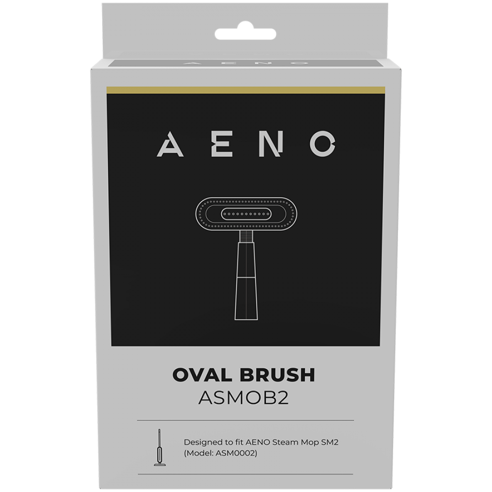 Aeno ASMOB2 Black Oval Brush for Steam Mop