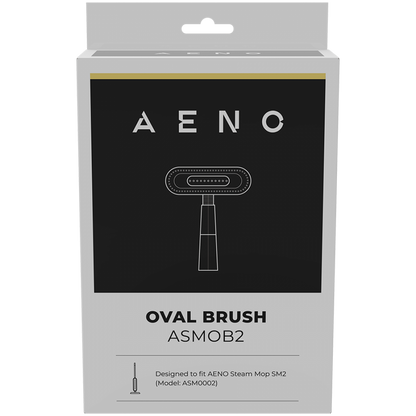Aeno ASMOB2 Black Oval Brush for Steam Mop