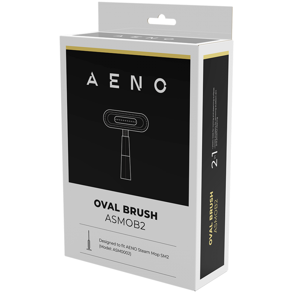 Aeno ASMOB2 Black Oval Brush for Steam Mop