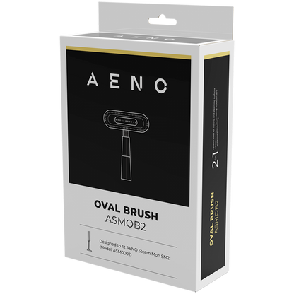 Aeno ASMOB2 Black Oval Brush for Steam Mop