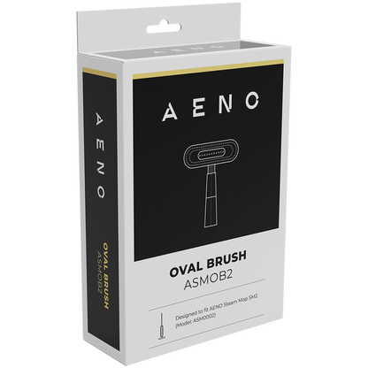 Aeno ASMOB2 Black Oval Brush for Steam Mop