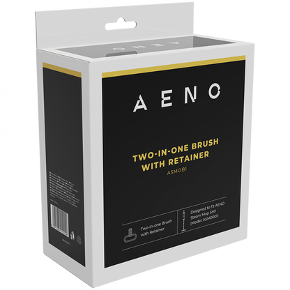2-in-1 Oval Brush for Aeno ASMOB1 Steam Mop, Black
