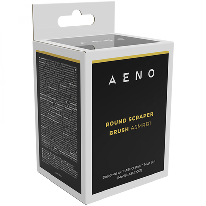 Aeno ASMRB1 Black Round Scraper Brush for Steam Mop