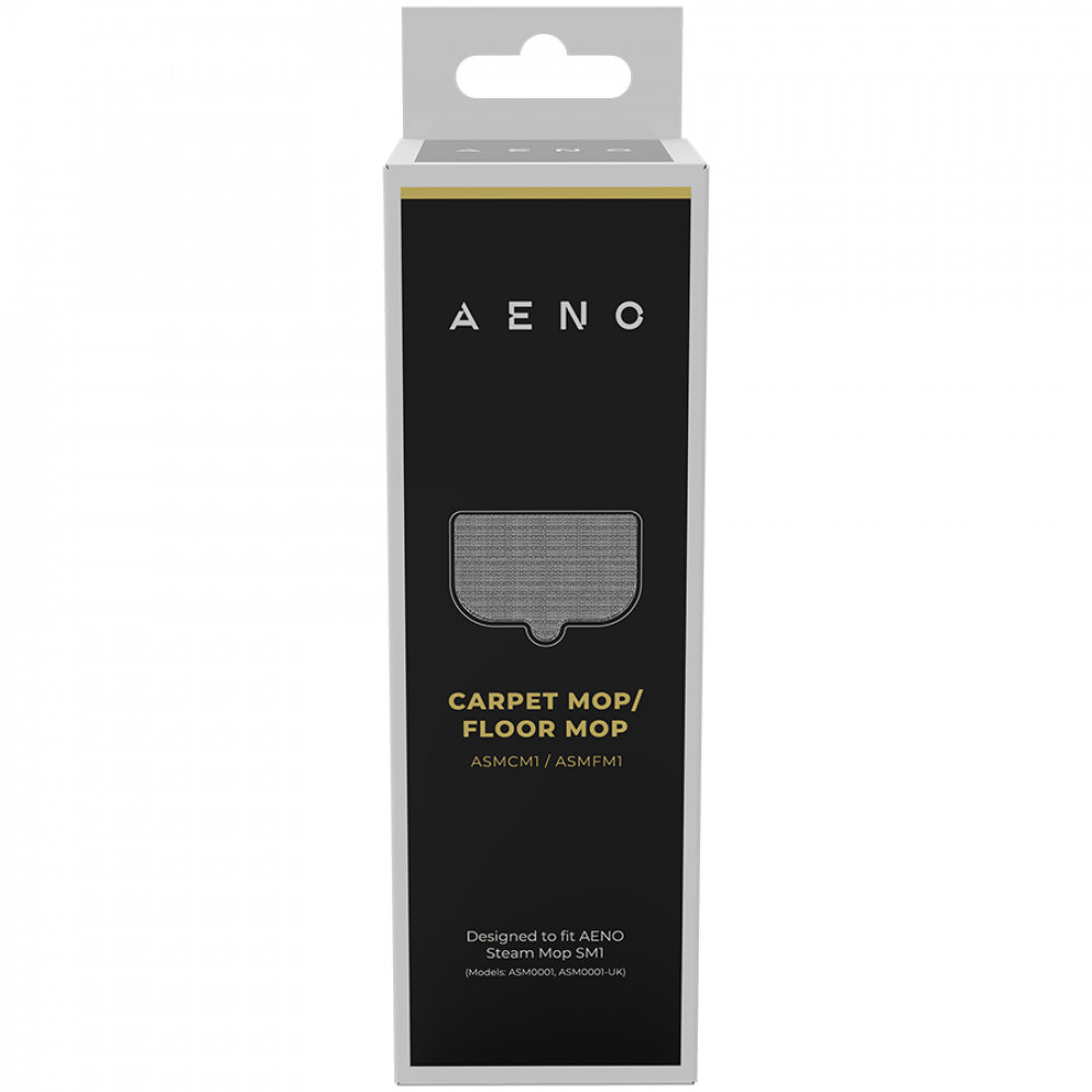 Microfiber pad for steam mop 260 x 155 mm Aeno ASMFM1 white