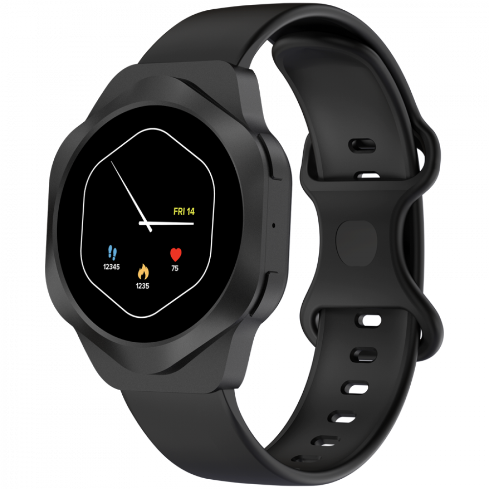 Canyon Hexagon 88 Bluetooth Smartwatch für Anrufe, schwarz