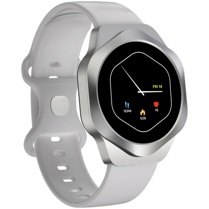 Smartwatch mit Bluetooth-Telefonie Canyon Hexagon 88 Silber