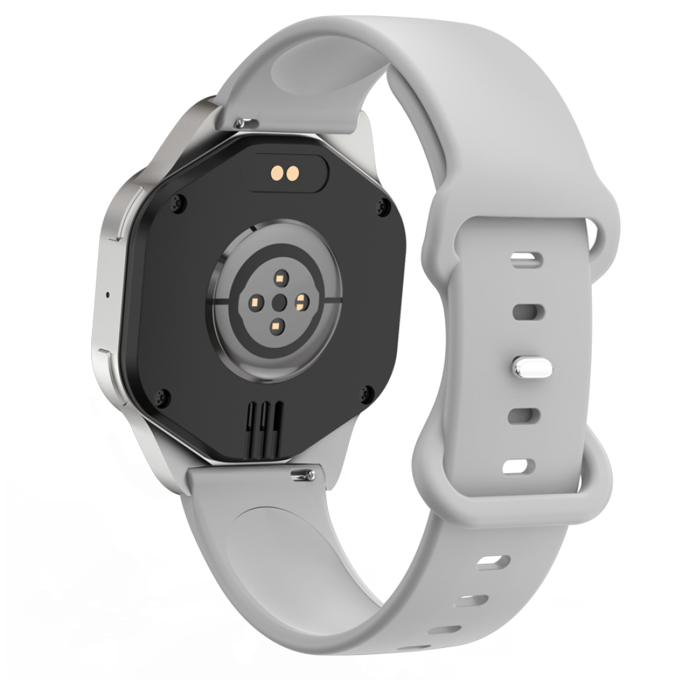 Smartwatch mit Bluetooth-Telefonie Canyon Hexagon 88 Silber