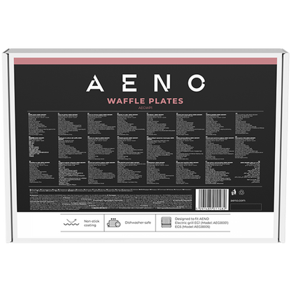 Waffelplatte 290x234 mm für Aeno AEGWP1 Grills schwarz