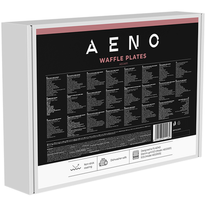 Waffelplatte 290x234 mm für Aeno AEGWP1 Grills schwarz