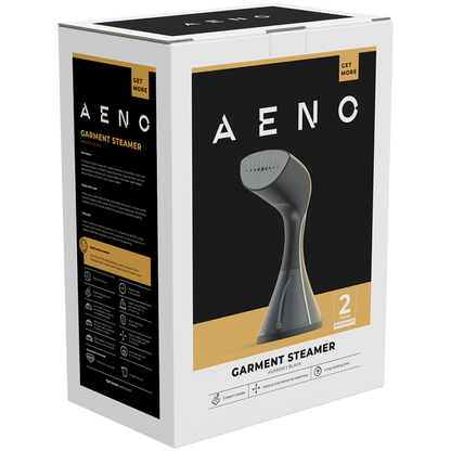 Garment Steamer 1500W Removable Tank 3 Modes Aeno GS3 Black