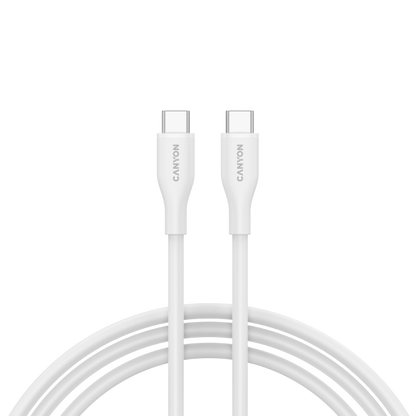 USB-C to USB-C 60W 1m Silicone Charging Cable Canyon CC60SC10 White