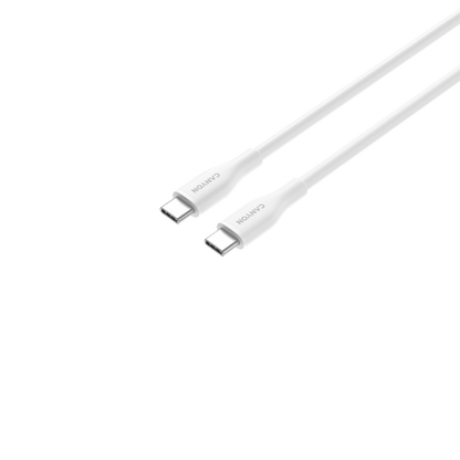 USB-C to USB-C 60W 1m Silicone Charging Cable Canyon CC60SC10 White
