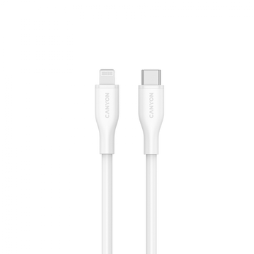 Kabel C-L 60W MFI 1m silikonowy Canyon CLNM60 biały