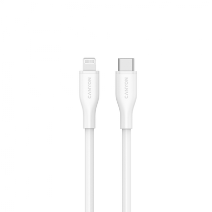Cable C-L 60W MFI 1m Silicone Canyon CLNM60 White