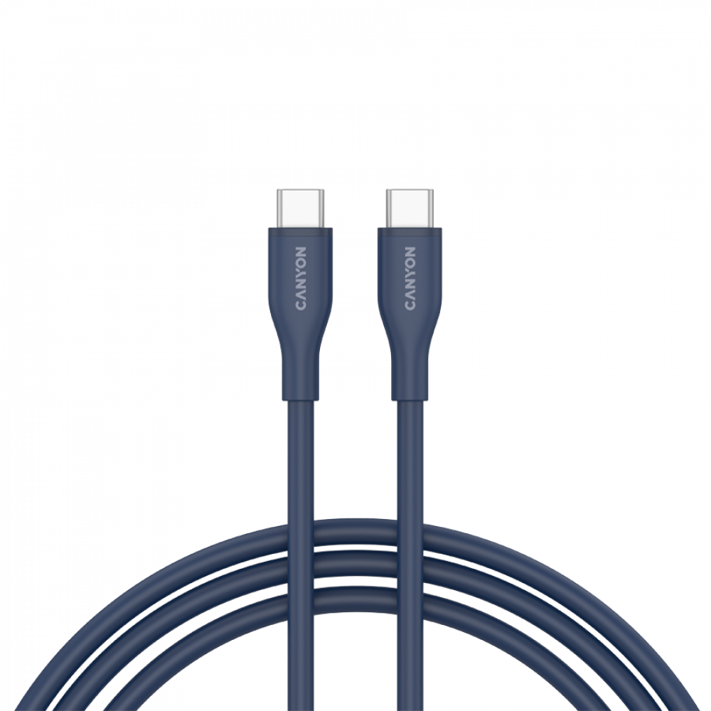 USB-C to USB-C Cable 60W 1m Silicone Canyon CC60SC10 Navy Blue