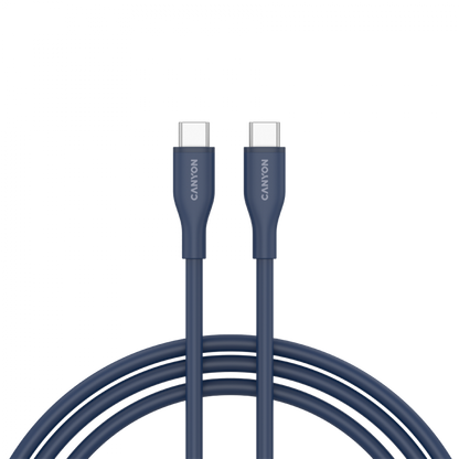 USB-C to USB-C Cable 60W 1m Silicone Canyon CC60SC10 Navy Blue