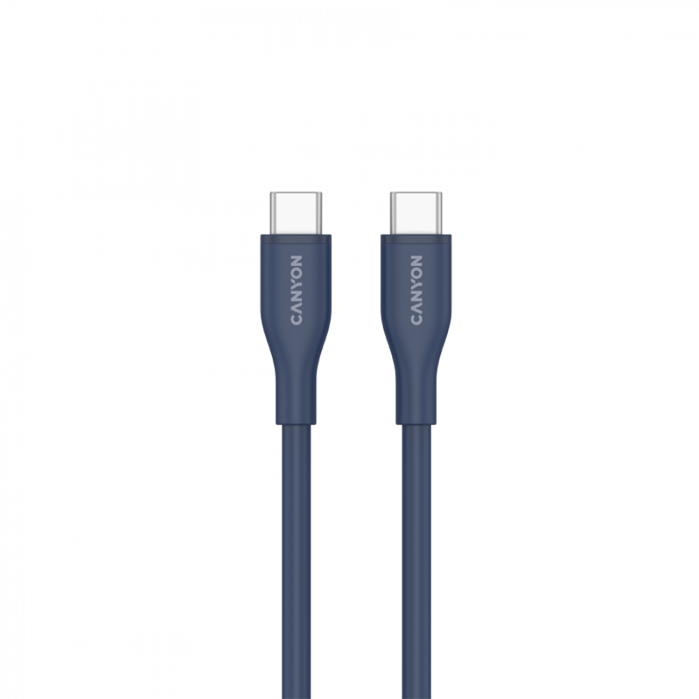 USB-C to USB-C Cable 60W 1m Silicone Canyon CC60SC10 Navy Blue
