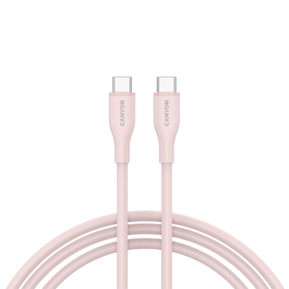USB-C to USB-C Cable 60W 1m Silicone Canyon CC60SC10 Pink-Sand