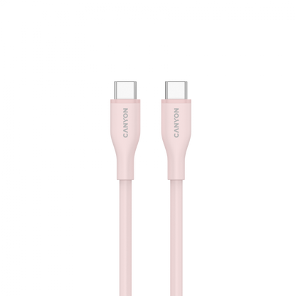USB-C to USB-C Cable 60W 1m Silicone Canyon CC60SC10 Pink-Sand