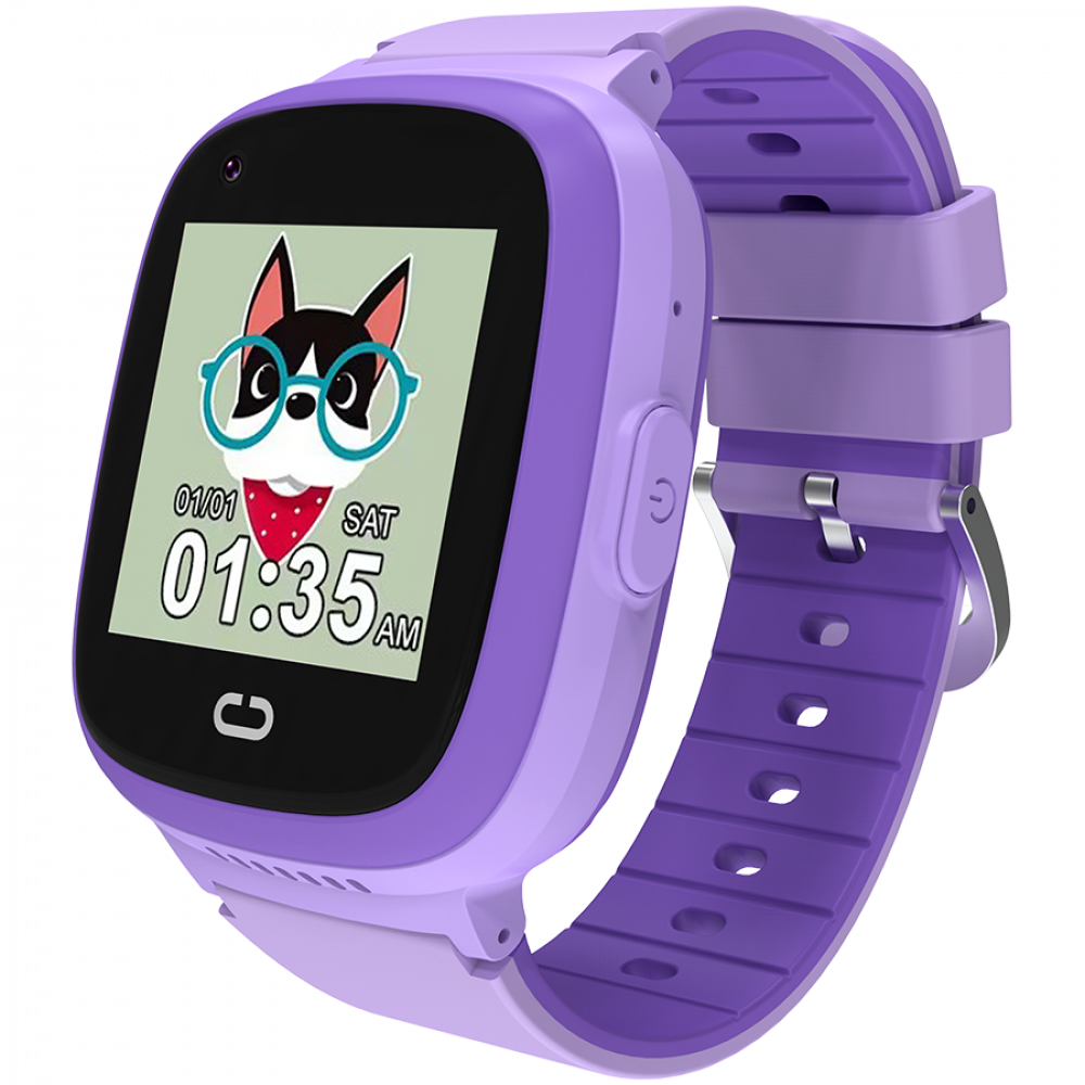 Smartwatch für Kinder mit GPS und 4G-Videoanruf Canyon Sunny KW-48 violett